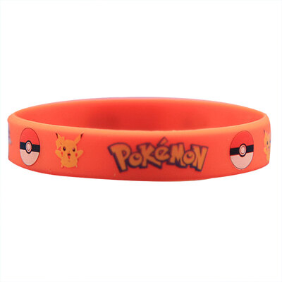 

MyMei Pokemon Go Pikach Wristband Silicone Bracelet Party Gifts Bangle Cute Fashion
