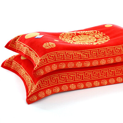 

Gold towel home textiles made of satin cutting untwisted pillow towel G2416 two loaded
