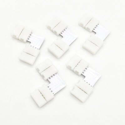 

ZDM 5PCS  Type LED Strip Connector 5050 LED Connector 10mm LED RGB Connector -shape LED Strip Light Connectors