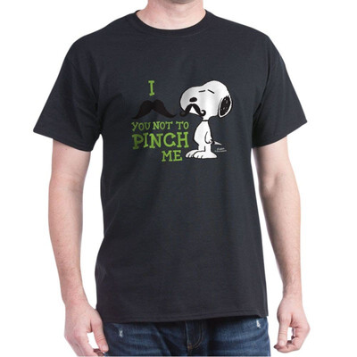 

CafePress - Snoopy - Mustache Your Not to Pinch M - 100 Cotton T-Shirt