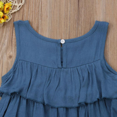 

Toddler Baby Girl Floral Tops Ruffle Dress Harem Shorts Pants Summer Clothes UK