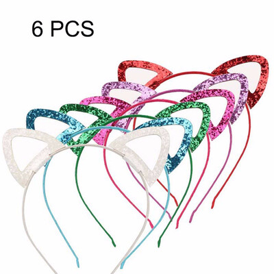

Outdoor Kids Girl Women Glitter Cat Ear Headband Value Set Cat Ear Hair Hoop