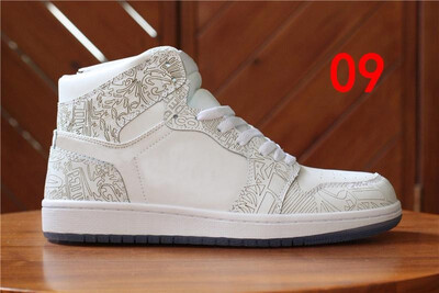 

2018 Mens 1 OG Top Men Basketball Shoes OG Sneakers AAA Quality Mandarin duck Trainers Mens Sport Sneakers Shoes Size 7-13