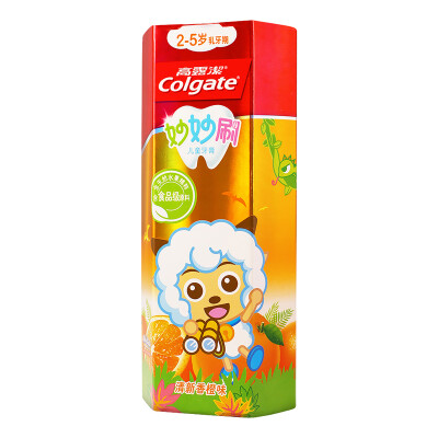 

Colgate Colgate Miao Miao brush children toothpaste 2-5 years old orange flavor 40g new&old packaging random delivery