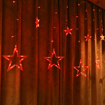 

BRELONG LED stars curtain lights Decorative lantern 138LED EU