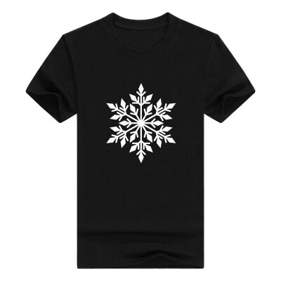 

Winter Snowflake Snowy White Christmas Short Sleeve Mens T-Shirt