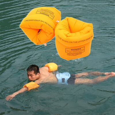 

MyMei 2Pcs Adult Children Inflatable Swimming Arm Circle Float Ring Water Pool Armbands Survival Bands PVC for kids