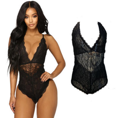 

Women Sexy-Lingerie Nightwear Dress Babydoll G-string Underwear Lace Bra Set Hot