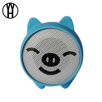 

WH New pig bluetooth speaker cartoon doll mini subwoofer TWS serial pair box