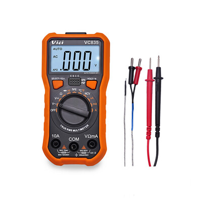 

Vici Mini Multi-functional Handheld LCD Digital NCV True RMS Multimeter DCAC Voltage Current Meter Temperature Resistance Diode T