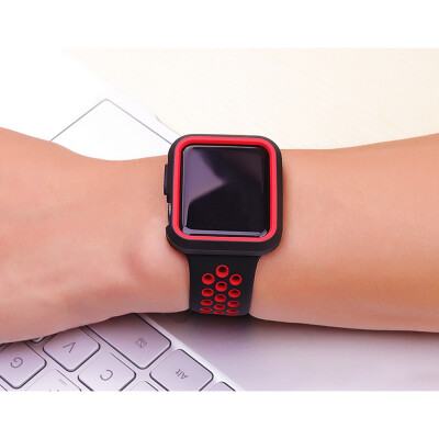 

Soft Silica Gel Watchcase Breakingproof Protective Watch Cover For Apple Watch 32