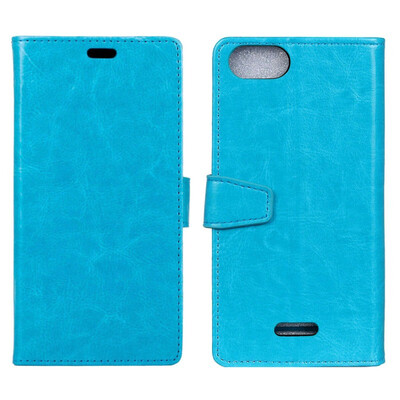 

MOONCASE Wiko Harry2 Crystal Leather Case - Blue