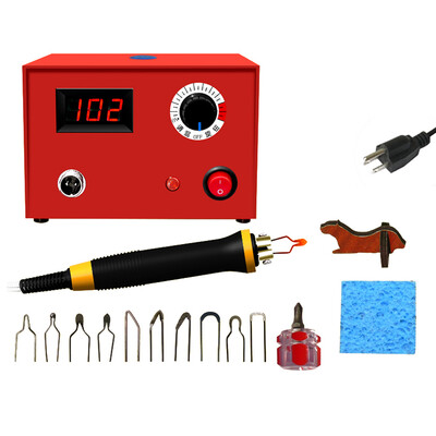 

Adjustable Temperature Wood Burning Machine Set 25W Pyrography Pen Machine Kit Handle Wood Crafts Burning Tools Electric Soldering