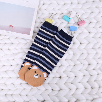

Autumn&winter lady stripes cartoon cute socks cotton ladies short tube female socks
