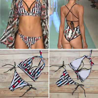 

New Women Bikini Set Bandage Push Up Padded Swimwear Swimsuit Bathing Beachwear