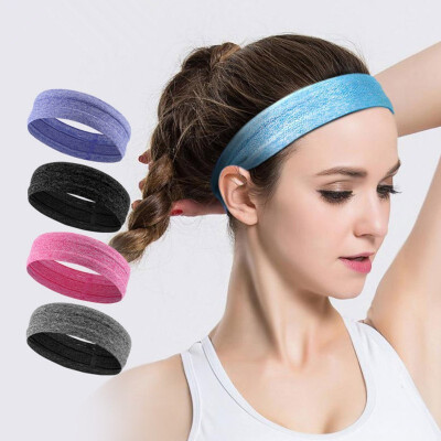 

Fitness equipment yoga hair band jogging sweat absorption band silicone anti-skid sweat head band sports headband