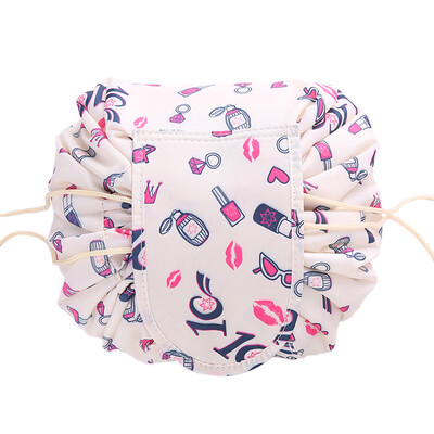 

Fashion Cosmetic Bag Large Capacity Lazy Makeup Toiletry Bag Storage Portable Drawstring Quick Pack Waterproof Travel Bag