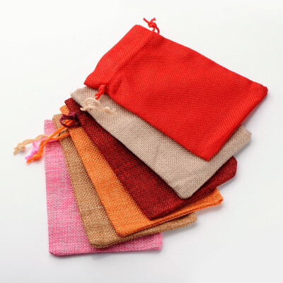 

PH PANDAHALL 30pcs Assorted Colors Burlap Bags Jewellery Packing Pouches with Drawstrings