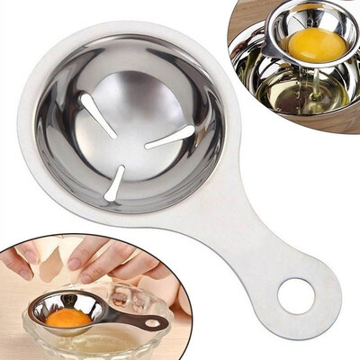 

Gadgets Egg Tools Divider Spoon Separating Stainless Steel Yolk Filter Kitchen Egg White Separator