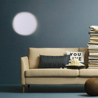 

Modern Style LED Wall Lamp White Metal Round Shape Indoor for Bedside Lamp Pathway Dining Bedroom Living Room
