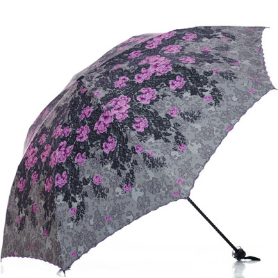 

Plum blossom (SUSINO) high-density black rubber shade two black plastic brush umbrella umbrella umbrella 831032078P blue