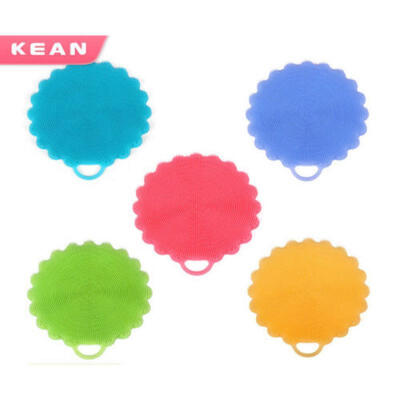 

Hot Silicone AntiBacterial Washing Cleaning Dish Soft Sponge Brush Pad Kitchen