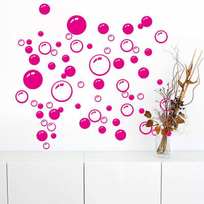 

Vinyl Bathroom Wall Stickers Rubber Duck Family And Bubbles Decor