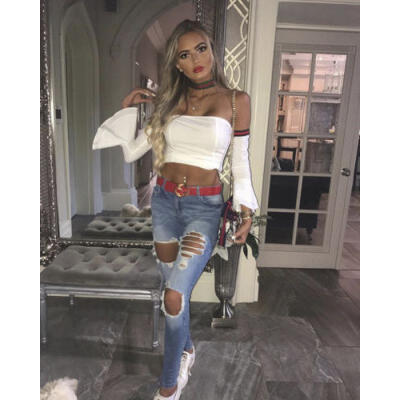 

Summer Women Casual Off Shoulder Tank Top Vest Blouse Sleeveless Crop Tops Shirt