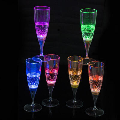 

LED Drink Flashing Light Glow Champagne Martini Margarita Wine Glass Cup Party