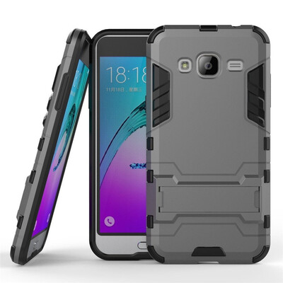 

Case for Samsung Galaxy J3 J3 2016 5 inch 2 in 1 Shockproof with Kickstand Feature Hybrid Dual Layer Armor Protective Cover