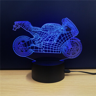 

MSparkling TD101 Creative Motorcycle 3D LED Lamp