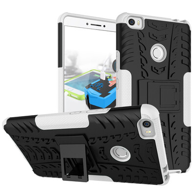 

Fivice Xiaomi MAX Case TPU anti-fall tire pattern back clip bracket phone case