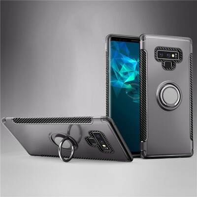 

Fivice Samsung Galaxy Note 9 case PC metal ring shell magnetic car bracket TPU phone case
