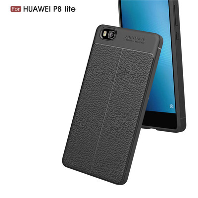 

Fivice Huawei P8 Lite case Luxury leather TPU silicone anti-fall soft shell phone case