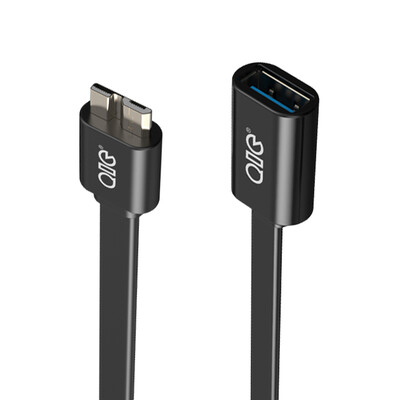 

QIC MOR3-B15 high-speed USB30 mobile phone data cable OTG data cable adapter cable for Samsung millet Andrews&other mobile phone round black