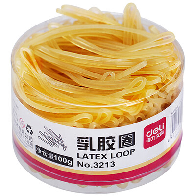 

Deli 3213 latex ring rubber band rubber ring leather band 100g tube
