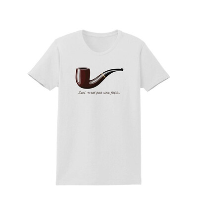 

Ceci Nest pas une Pipe Womens T-Shirt