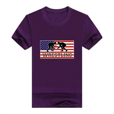 

American Pride Wrestling Premium Crewneck T-Shirt For Men