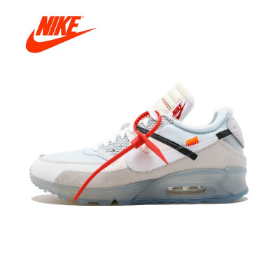 

Original New Arrival Authentic Nike Air Max 90 X OFF-WHITE OW Mens Breathable Running Shoes Sport Outdoor Sneakers AA7293-100