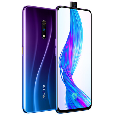

Realme X 4 million double camera lift camera screen fingerprint game mobile phone 8GB128GB punk blue full Netcom dual card