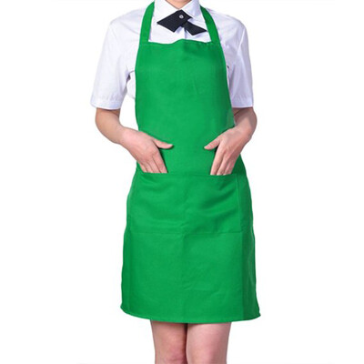 

MyMei Plain Apron with Front Pocket for Chefs Butchers Kitchen Cooking Craft Baking