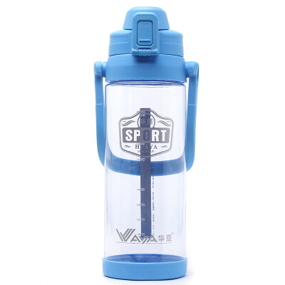 

【Jingdong Supermarket】 Huaya (WAYA) Space Cup Sports Kettle Plastic Cup HP-1516 Large Capacity Sealed Leakage Water Bottle 2200ml Sky Blue