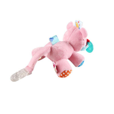 

Toddler Infant Baby Soothie Boy Girl Kids Silicone Pacifiers Cuddly Plush Animal