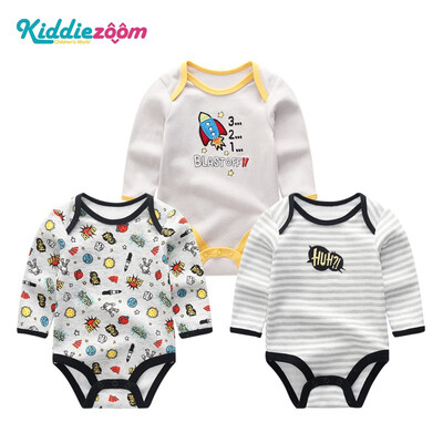 

3PCS Babywear Clothing Sets Baby Girl Clothes Newborn Cotton Bodysuits Bebe Long Sleeve Baby Boy Clothes Rompers Unicorn Active