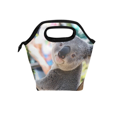 

Naughty Koala Lunch Bag Tote Travel Picnic Insulated Handbags Portable Zipper Lunch Bag Box