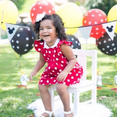 

UK Stock Kids Baby Girls Polka Dot Summer Dresses Toddler Sundress Outfit Dress