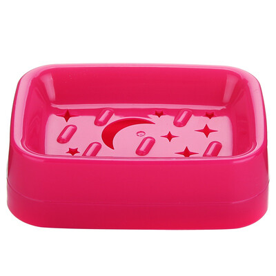 

Ailaiya ailaiya double layer of leaching plastic soap box red H1313