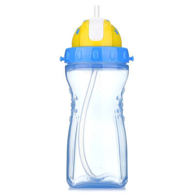 

Le Bao bobo sippy cup children leak-proof drinking cup student strap portable water bottle 480ml blue