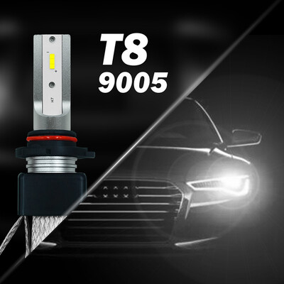 

1pair T8 Car Headlight Bulb 12V 60W 6000k Super Bright Automobile Fog Head Lamp H7 H4 H11 LED H1 9005 9006 Auto auxiliary lights