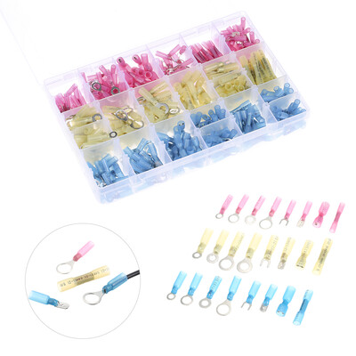 

200PCS Heat Shrink Wire Connector Kit Electrical Insulated Crimp Marine Automotive Terminals Set Z200-4